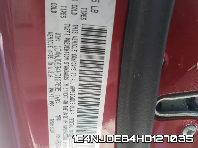 1C4NJDEB4HD127035 фото 2
