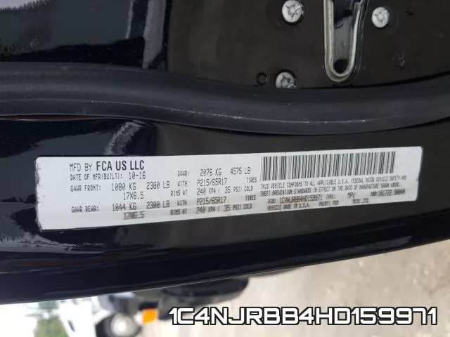 1C4NJRBB4HD159971 фото 2