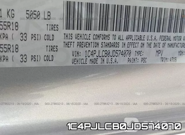1C4PJLCB0JD574070 фото 10