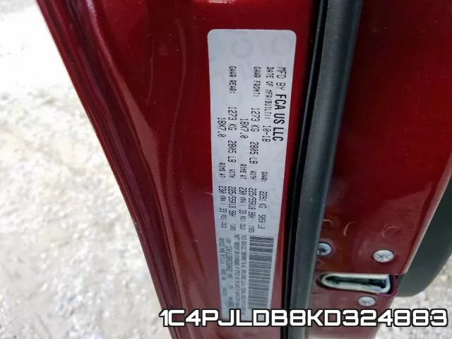 1C4PJLDB8KD324883 фото 2