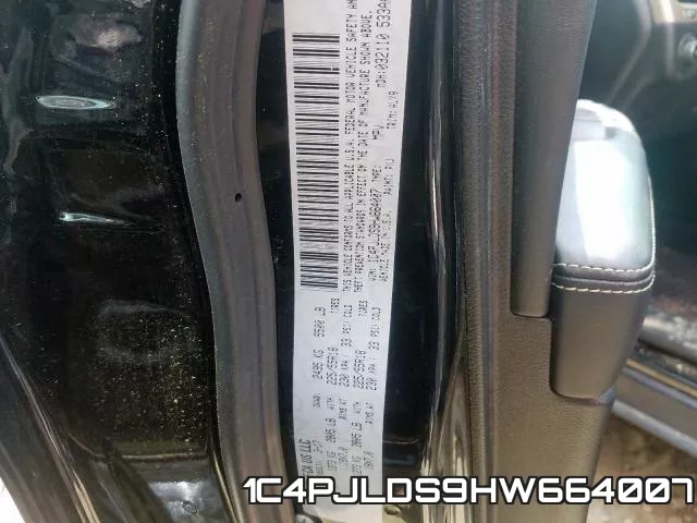 1C4PJLDS9HW664007 фото 2