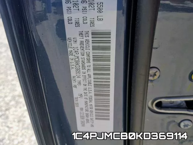 1C4PJMCB0KD369114 фото 2