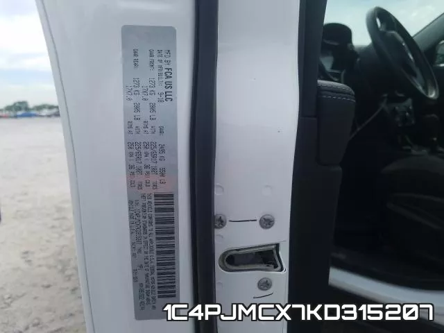 1C4PJMCX7KD315207 фото 2