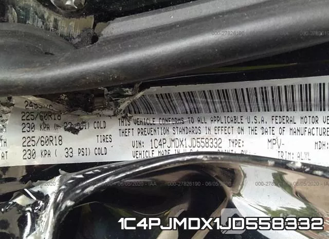 1C4PJMDX1JD558332 фото 10