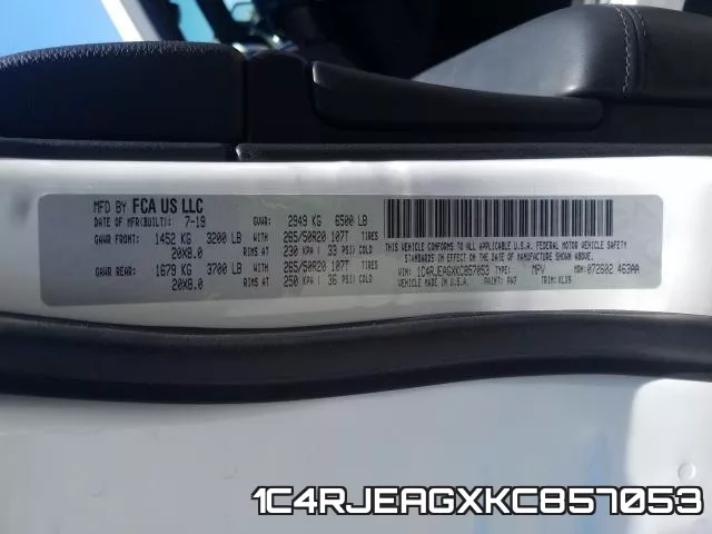 1C4RJEAGXKC857053 фото 2