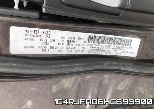 1C4RJFAG6HC693900 фото 2