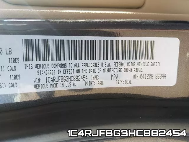 1C4RJFBG3HC882454 фото 2