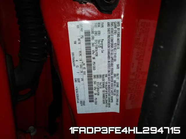 1FADP3FE4HL294715 фото 2