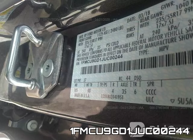 1FMCU9GD1JUC00244 фото 10