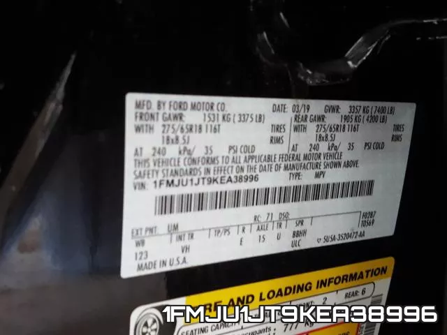 1FMJU1JT9KEA38996 фото 2