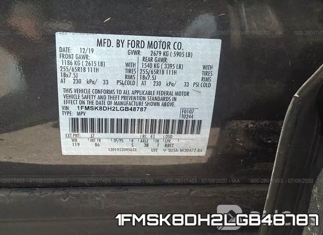 1FMSK8DH2LGB48787 фото 10