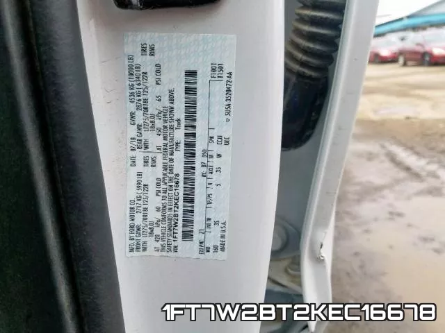 1FT7W2BT2KEC16678 фото 2
