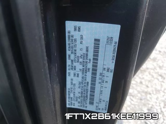 1FT7X2B61KEE11999 фото 2