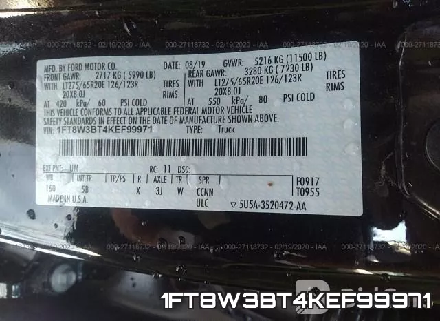 1FT8W3BT4KEF99971 фото 10