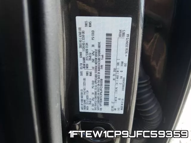 1FTEW1CP9JFC59359 фото 2