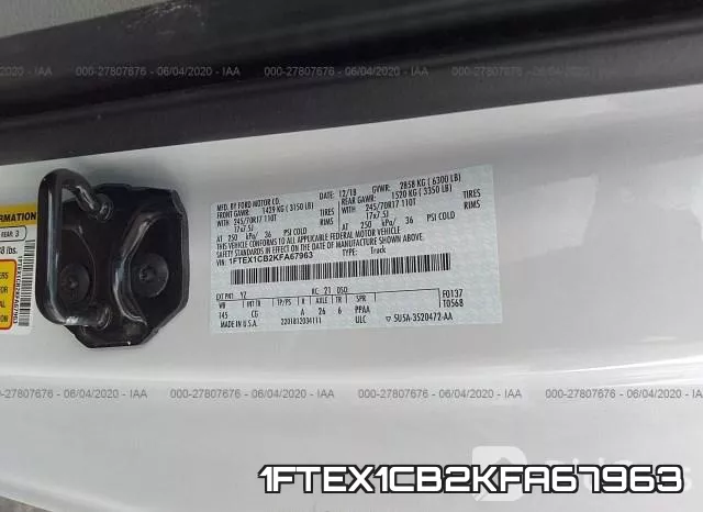 1FTEX1CB2KFA67963 фото 10