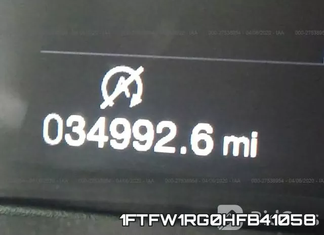 1FTFW1RG0HFB41058 фото 8