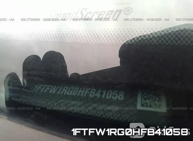 1FTFW1RG0HFB41058 фото 10