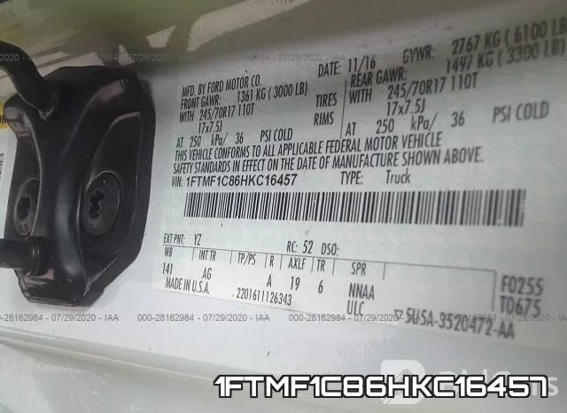 1FTMF1C86HKC16457 фото 10