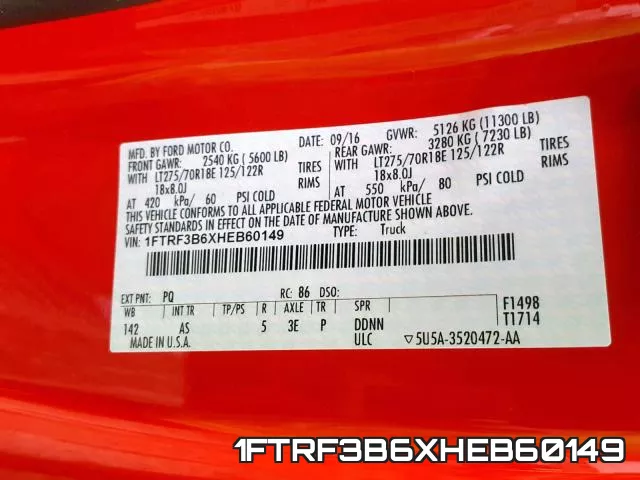 1FTRF3B6XHEB60149 фото 2