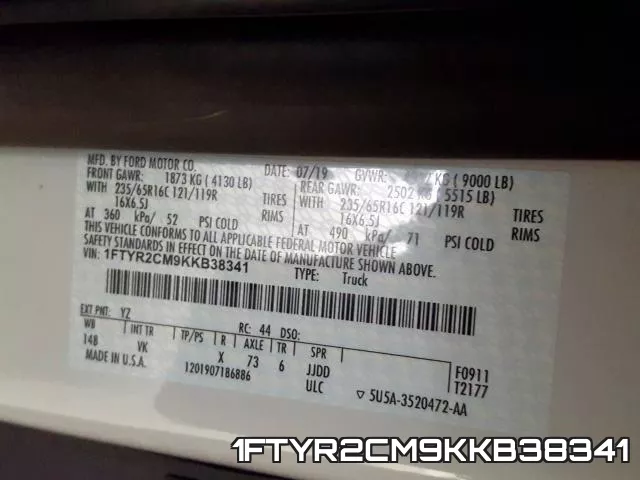 1FTYR2CM9KKB38341 фото 2