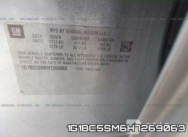 1G1BC5SM6H7269063 фото 10