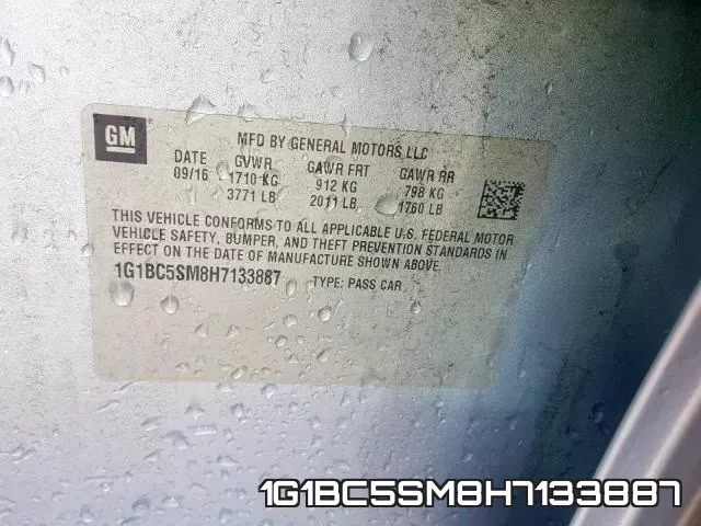 1G1BC5SM8H7133887 фото 2