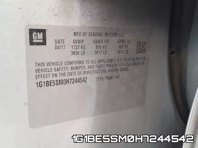 1G1BE5SM0H7244542 фото 2