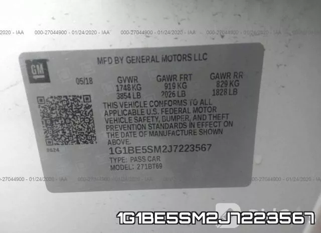 1G1BE5SM2J7223567 фото 10