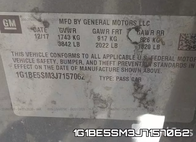 1G1BE5SM3J7157062 фото 10