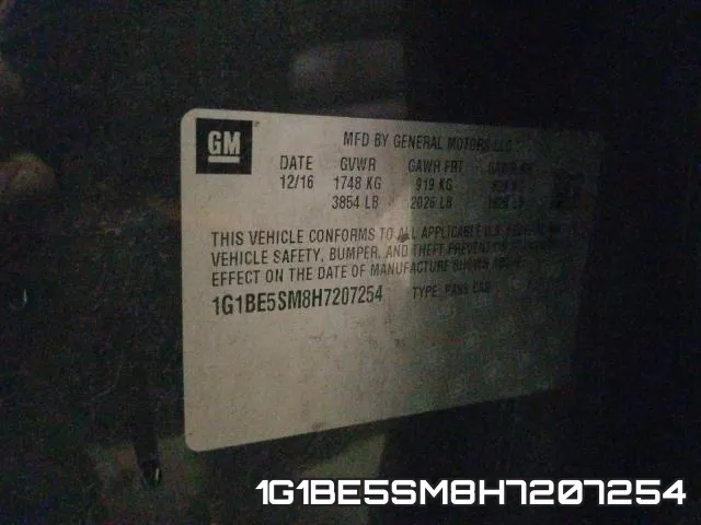 1G1BE5SM8H7207254 фото 2