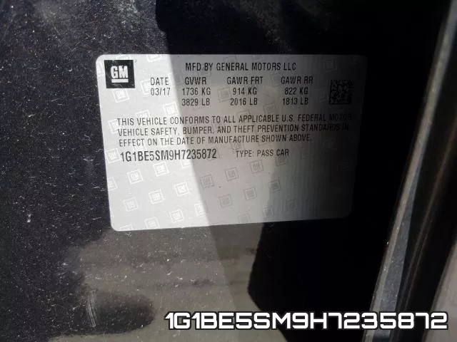 1G1BE5SM9H7235872 фото 2