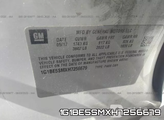 1G1BE5SMXH7256679 фото 10