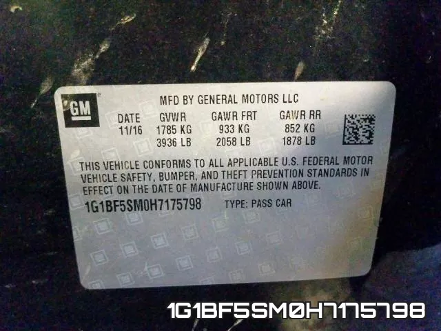 1G1BF5SM0H7175798 фото 2