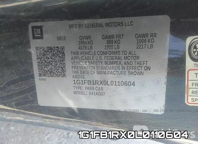 1G1FB1RX0L0110604 фото 10