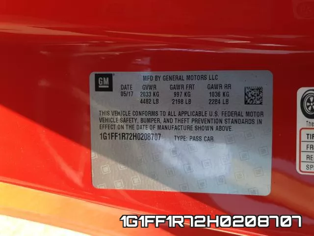1G1FF1R72H0208707 фото 2