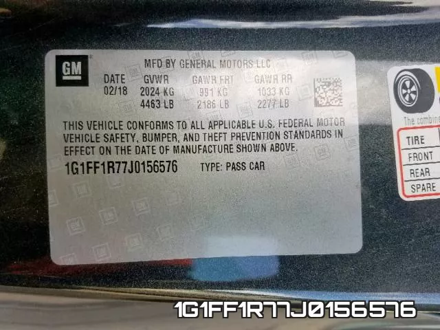 1G1FF1R77J0156576 фото 2
