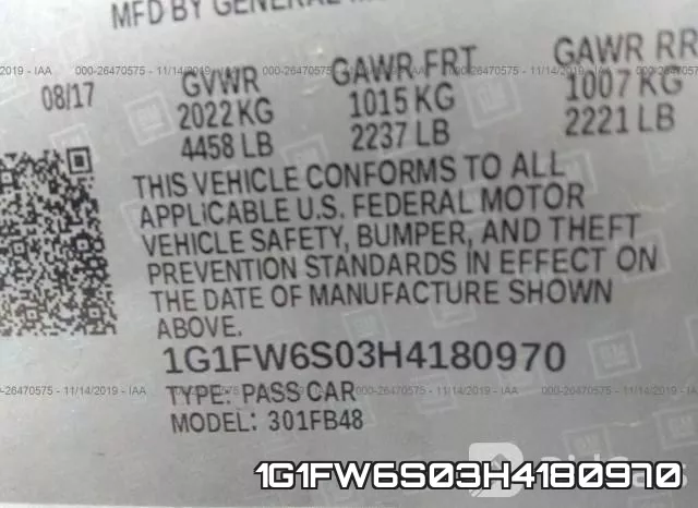 1G1FW6S03H4180970 фото 10