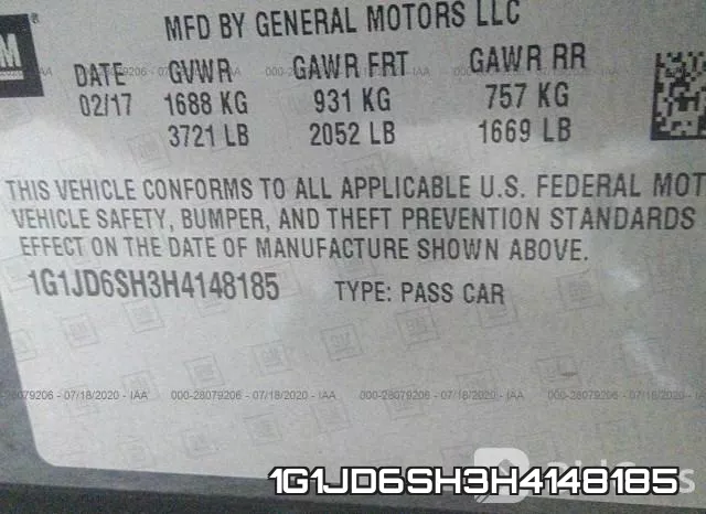 1G1JD6SH3H4148185 фото 10