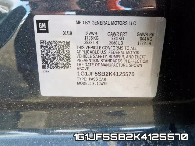 1G1JF5SB2K4125570 фото 2