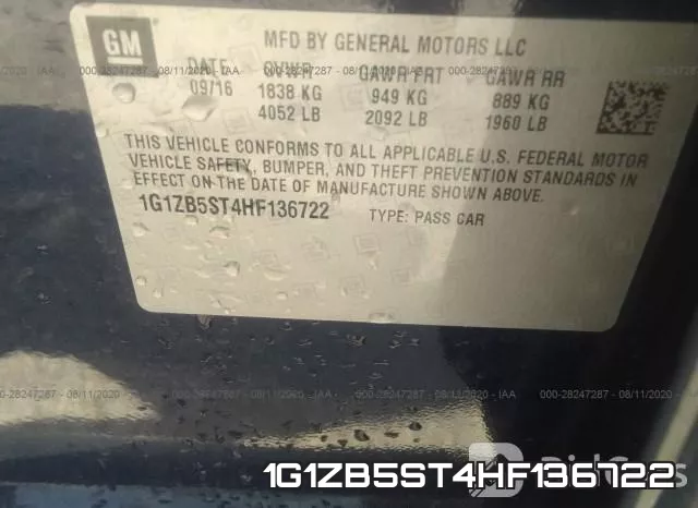 1G1ZB5ST4HF136722 фото 10