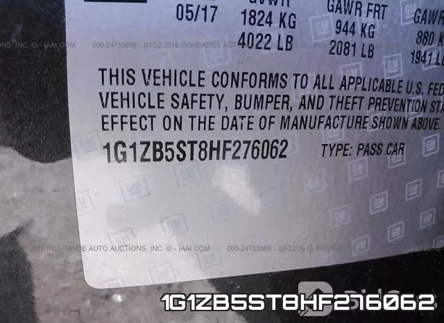 1G1ZB5ST8HF276062 фото 10