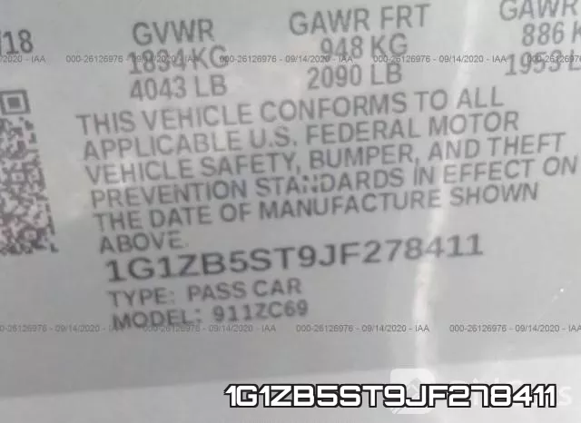 1G1ZB5ST9JF278411 фото 10