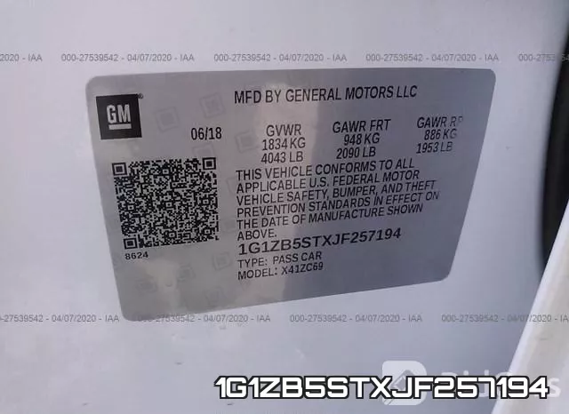 1G1ZB5STXJF257194 фото 10