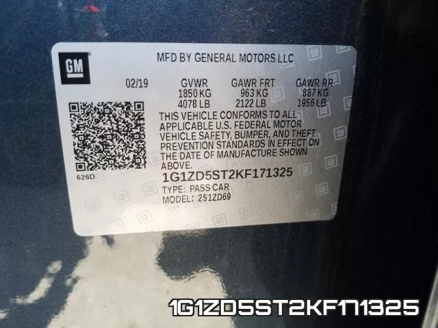 1G1ZD5ST2KF171325 фото 2