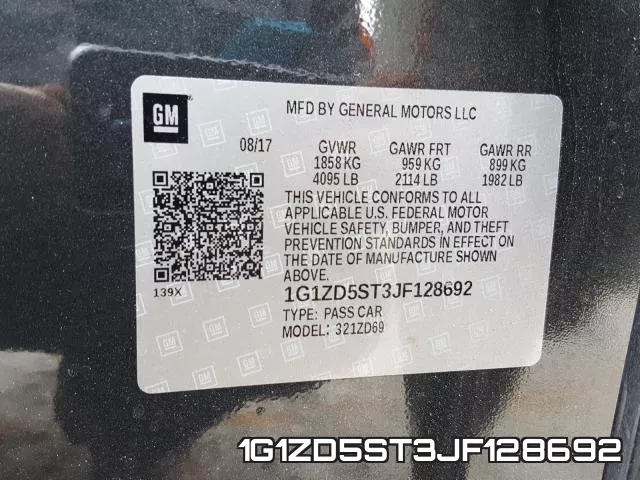 1G1ZD5ST3JF128692 фото 2