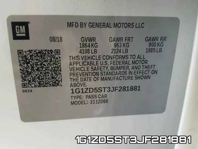 1G1ZD5ST3JF281881 фото 2