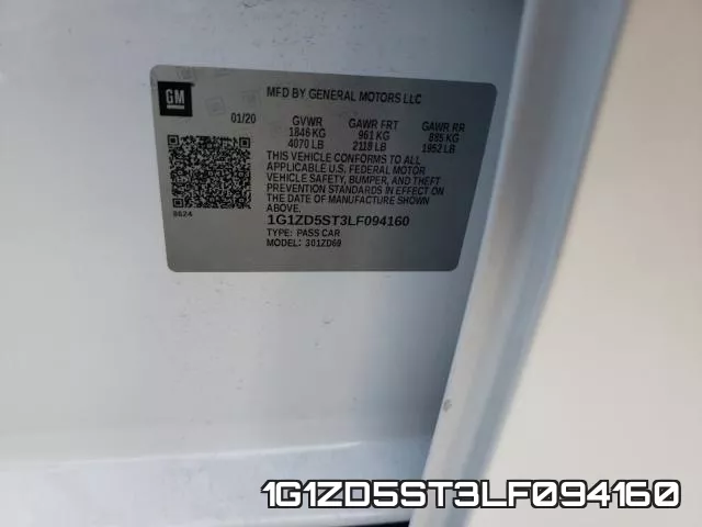 1G1ZD5ST3LF094160 фото 2