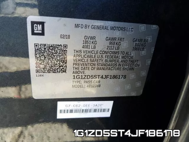 1G1ZD5ST4JF186178 фото 2