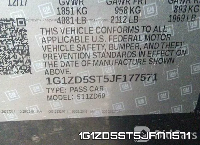 1G1ZD5ST5JF177571 фото 10